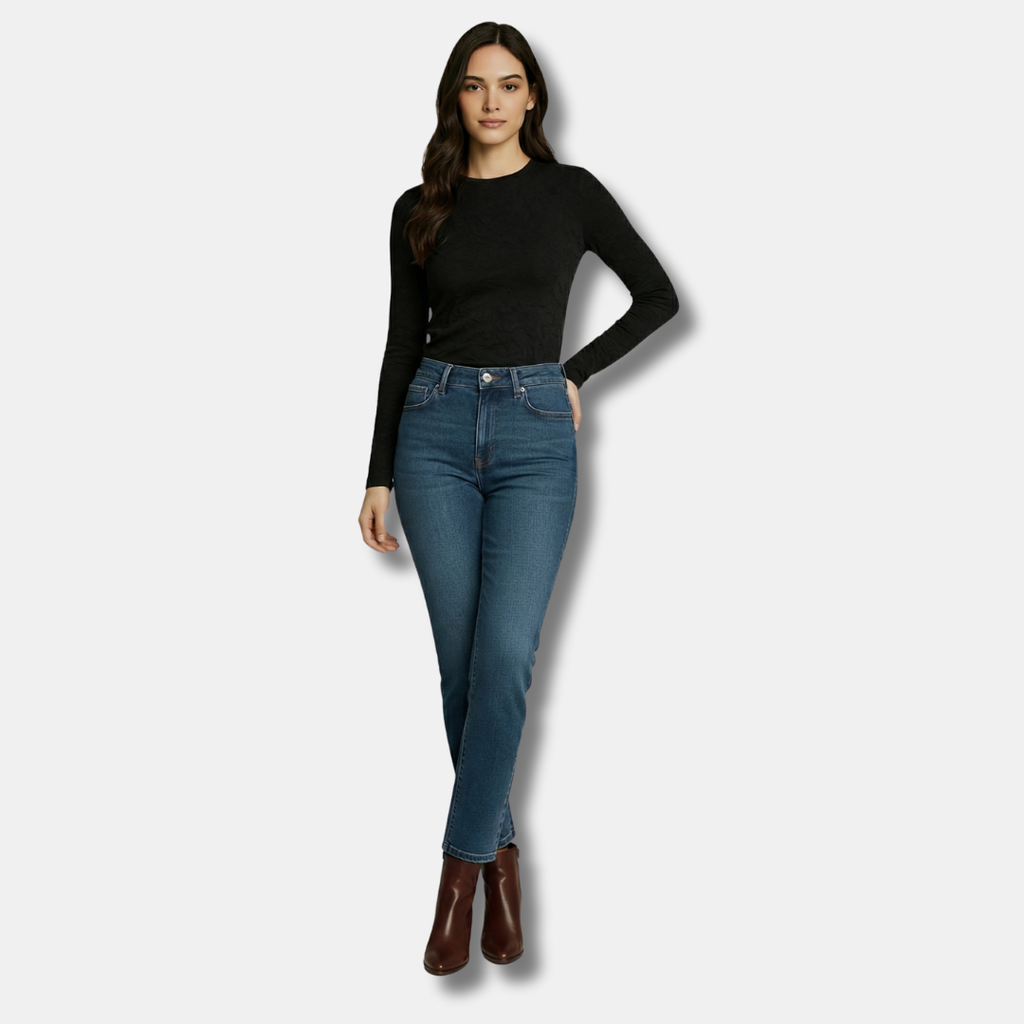 3 Piece Slim Fit Long Sleeve Top for Women-Sweaters-Loucelia-White+Coffee+Black-XS-Loucelia