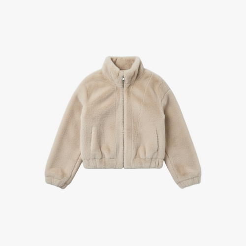 The Arlea Faux Fur Jacket Cream-jacket-Loucelia-S-Loucelia