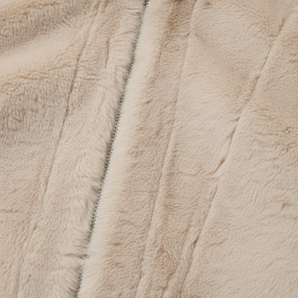 The Arlea Faux Fur Jacket Cream-jacket-Loucelia-S-Loucelia