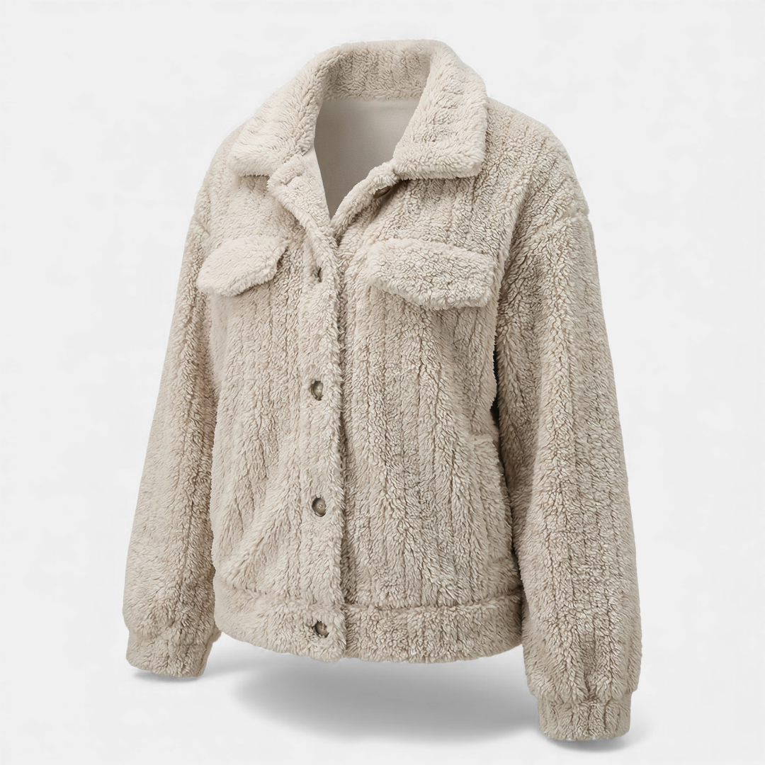 Black Faux Fur Coat Winter Jacket for Women-Jackets-Loucelia-Milky-XS-Loucelia