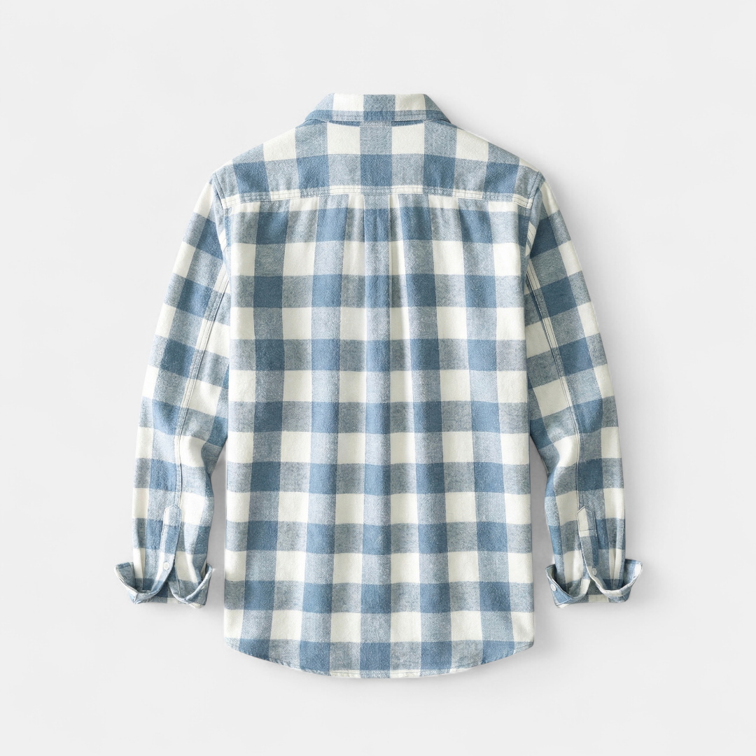 Casual Shirt – Checked Button Front