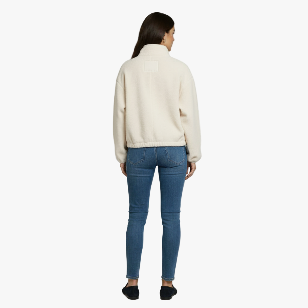 Faux Fur Zip Jacket for Women-jacket-Loucelia-S-Loucelia