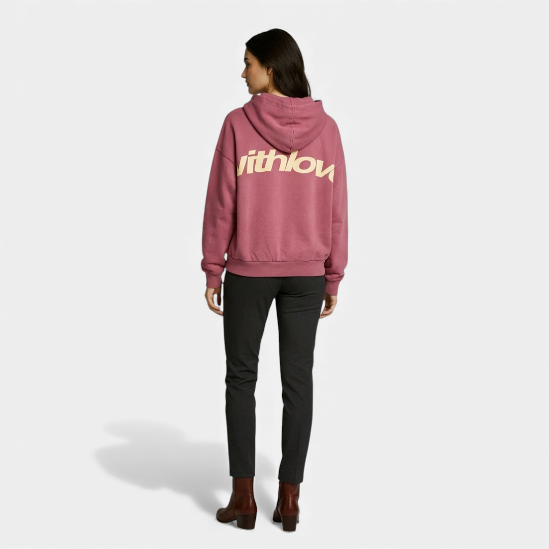 Oversized Hoodie for Women-Sweaters-Loucelia-Pink-S-Loucelia