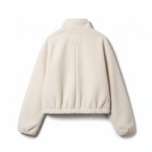 The Aria Zip-Up Jacket White-jacket-Loucelia-S-Loucelia