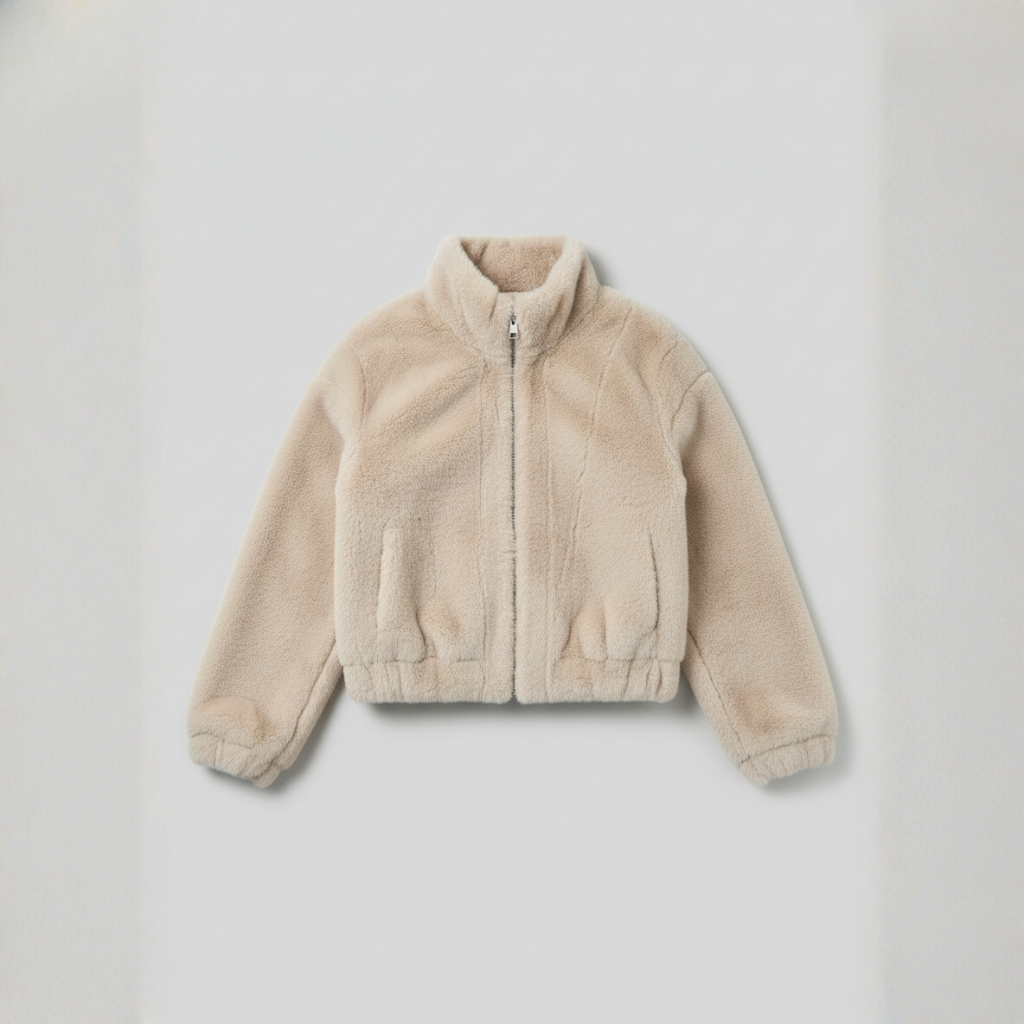The Arlea Faux Fur Jacket Cream-jacket-Loucelia-S-Loucelia