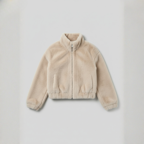The Arlea Faux Fur Jacket Cream-jacket-Loucelia-S-Loucelia
