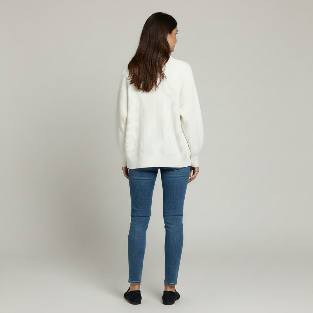 The Camille Button Cardigan White-cardigan-Loucelia-S-Loucelia