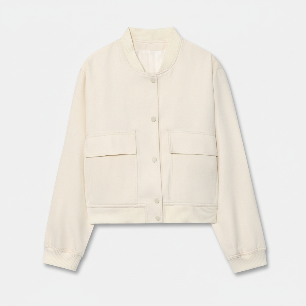 The Celine Utility Bomber Jacket White-jacket-Loucelia-S-Loucelia