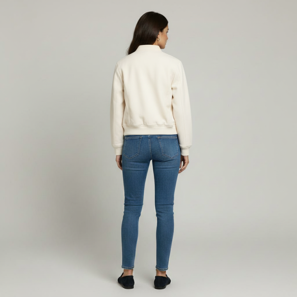 The Celine Utility Bomber Jacket White-jacket-Loucelia-S-Loucelia