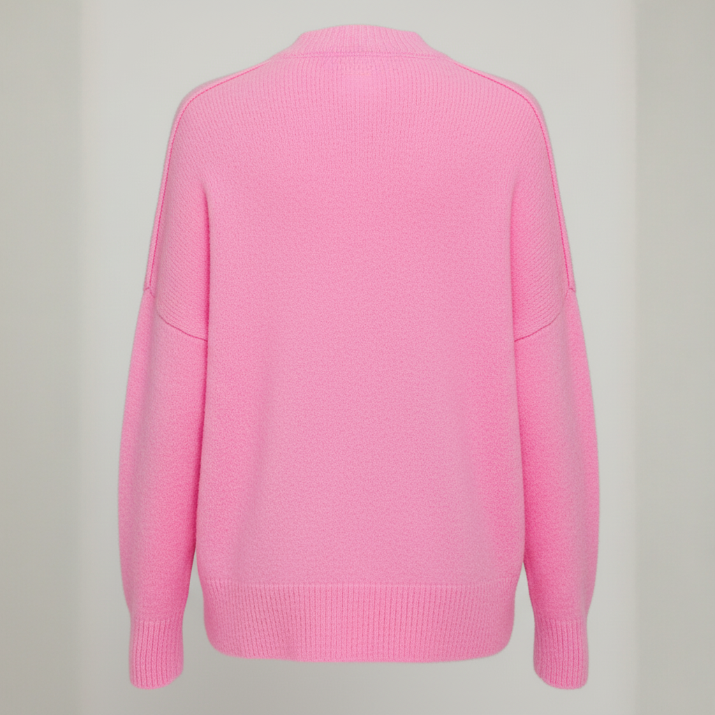 The Elise Soft Knit Jumper Pink-sweater-Loucelia-S-Loucelia