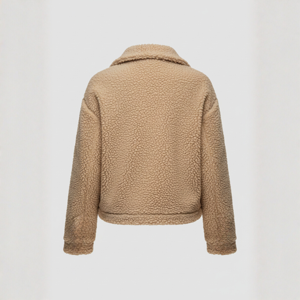 The Harper Teddy Jacket Beige-jacket-Loucelia-S-Loucelia