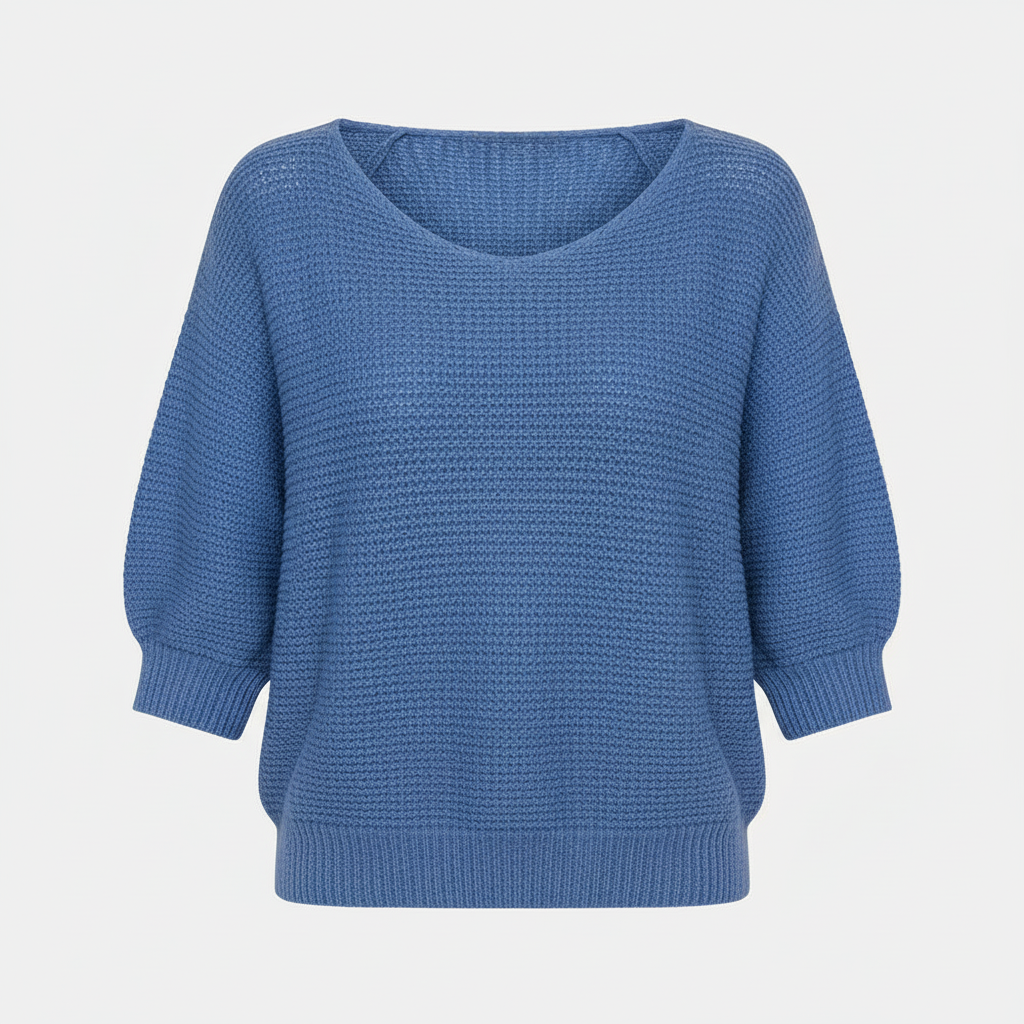 The Lotte Knit Pullover Blue-sweater-Loucelia-S-Loucelia