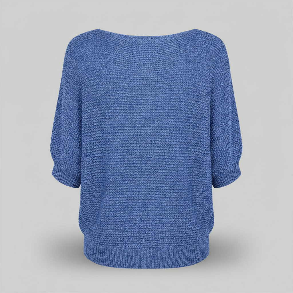The Lotte Knit Pullover Blue-sweater-Loucelia-S-Loucelia