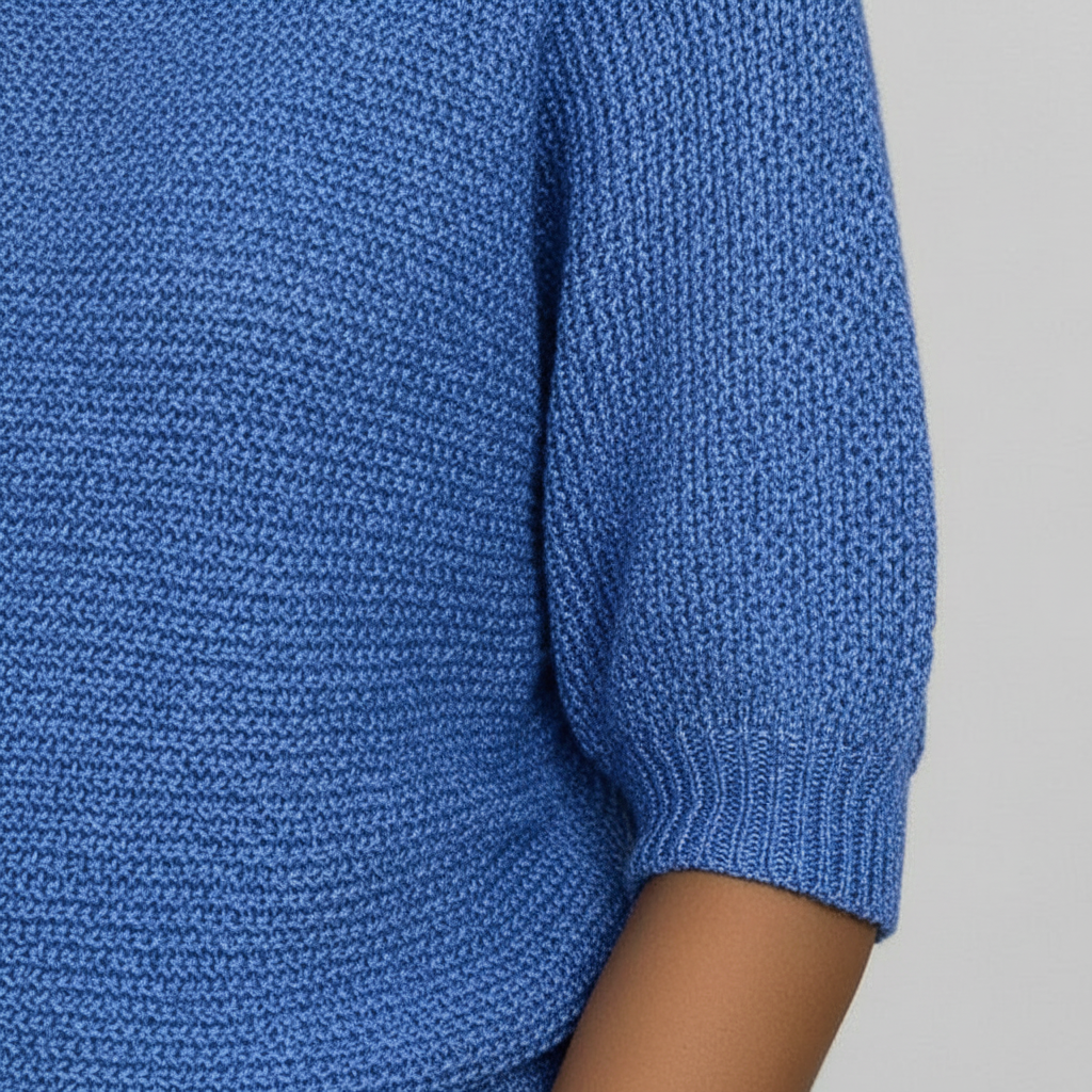 The Lotte Knit Pullover Blue-sweater-Loucelia-S-Loucelia