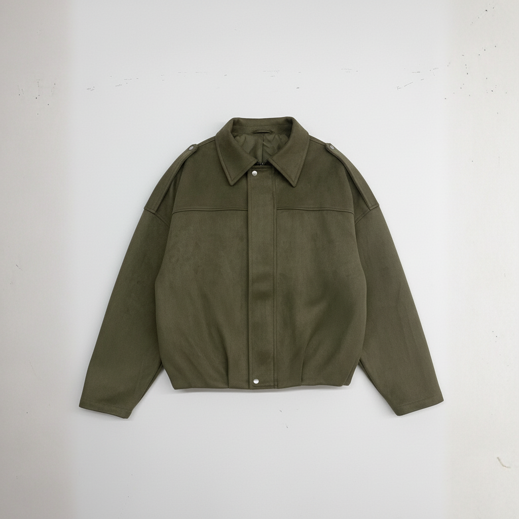 The Sloane Zip-Up Jacket Green-jacket-Loucelia-S-Loucelia